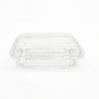 Emballage en blister pour aliments en PET pour supermarchés, pour fruits, légumes, gâteaux - Forme rectangulaire, laminage brillant