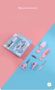 Kit di Cura e Sicurezza per Neonati 6 Pezzi, Set Essenziale per la Cura del Bambino, Spazzola per Capelli in Plastica, Pettine, Tagliaunghie, Forbici, <span class=keywords><strong>Wz</strong></span> 6001 - Product Image 3