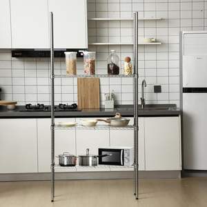 Customizable Height Four Metal Wire Frame Support <b>Posts</b> Chrome-Plated Powder-Coated Stainless Steel Storage <b>Holders</b> Racks - Product Image 6