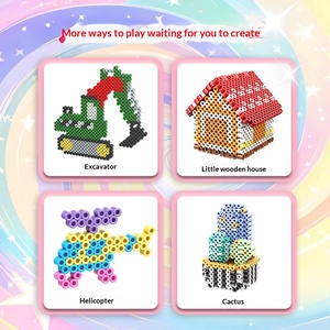 Perles thermocollantes Perler 2,6 mm, 120 couleurs, écologiques, pour jouets de puzzle DIY pour enfants, motifs de dessins animés faits à la main, boîte avec guide, directement de l'usine - Product Image 3