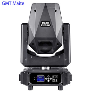 ไฟหัวเคลื่อนที่แบบลำแสง 300W ควบคุมด้วย DMX512 มาตรฐาน IP33 Ra95 CRI ตัวเรือนอลูมิเนียมอัลลอย สำหรับงานดีเจ ปาร์ตี้ เวที ร้านคาราโอเกะ - Product Image 3