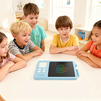 Ensemble de cartes flash intelligentes pour l'apprentissage en groupe, jeu interactif de devinettes et de dessin avec tablette d'écriture LCD, constructeur de vocabulaire éducatif