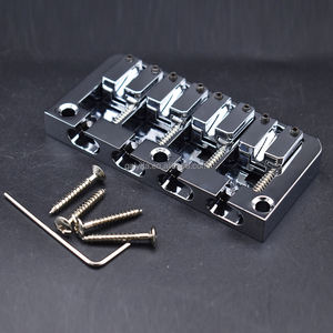 Factory Direct Export 4 <b>String</b> Electric Bass Bridge All Metal Drawstring Plate Electric Bass Accessories - Product Image 2
