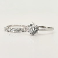 Bague en argent S925, luxe léger, D Moissanite, haute qualité, vente chaude, bague empilable à double usage pour femmes