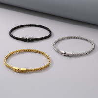 Bracelet en acier inoxydable style hip-hop urbain CY, chaîne en V, bijoux à maillons serrés, collier pour homme, vente en gros