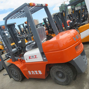 Montacargas Diésel HELI FD35 Usado de 3.5 Toneladas con Pinza para Pacas, Mástil de Una Etapa, para Uso en Exteriores, en Venta en Malasia - Product Image 5