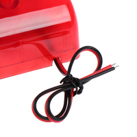 Sirène d'alarme filaire stroboscopique 12V ABS pour la maison, son rouge, klaxon de sécurité intérieur 120dB, détection 10m, compatible application