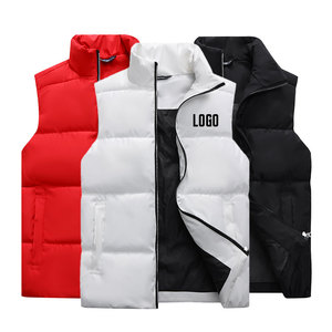 Vente en gros gilet personnalisé pour hommes gilet <span class=keywords><strong>sans</strong></span> manches en polyester à coquille souple coupe-vent et imperméable hiver chaud gilet d'extérieur pour hommes - Product Image 1