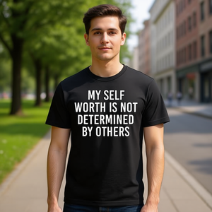 Mi valor personal no se determina por los demás, camiseta negra unisex para adultos S M L XL XXL - Product Image 3