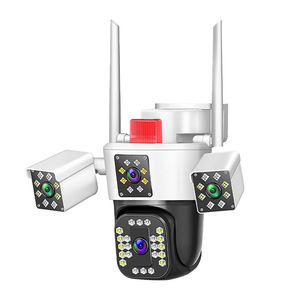 Cámara Wifi Inalámbrica C25 de 360 Grados con Visión Nocturna, Resistente al Agua para Exteriores, Detección de Movimiento, Alarma, Intercomunicador de Voz, Almacenamiento en la Nube - Product Image 1