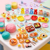Figurine de maison de poupée en résine, thèmes Hamburger, Frites, Hot-dog, Sushi, Pain, Chocolat, Dessert sucré Kawaii, jouet alimentaire, cadeau, souvenir de fête, décoration de gâteau