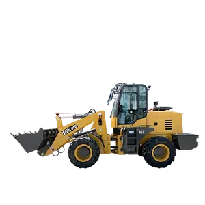 Topone TL930 Hydraulic Pilot Operated Compact Wheel Loader 4WD Mini Loader With Quick Hith