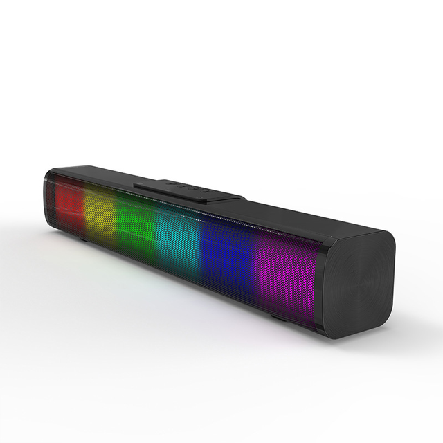 Long Bar Sound Amplifier LED Pickup Light Subwoofer Long-lasting Battery Life Computer Desktop Speaker