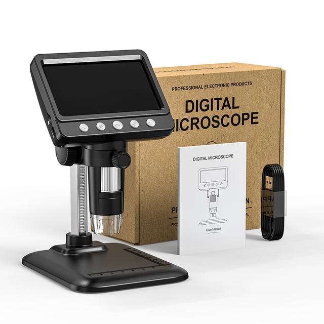Manufacturer Digital Microscope Electron Microscope 2000mAh 2MP 4.3Inch Professional Grade 1080p 50-1000X Best TV Repair