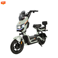 Vélo électrique miniature 48V 60V 350W 500W 2025, directement de l'usine, pneu à vide de 14 pouces, 2 places, vélo électrique urbain, scooter