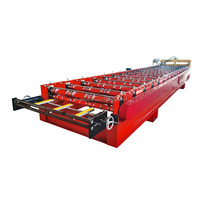 Ligne de formage automatique de tôles de toiture galvanisées colorées de 1200 mm avec moteur et pompe