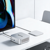 MQi14-Ultra MiniPC Intel Ultra5 125U 16GB LPDDR5 512GB PCIe3.0 NVMe SSD 2.5G LAN WiFi6 BT5.2 Dual OS Win11 Pro PC Kantor Ringkas