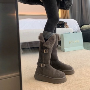 Botas de Invierno 2026, Forradas de Piel Auténtica, Cálidas, Antideslizantes, Impermeables, con Suela de Goma Gruesa, Clásicas - Product Image 2