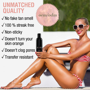 Etiqueta privada, bronceador sin sol, hidratante, nutritivo, suave, bronceador oscuro, crema de loción corporal autobronceadora para la piel - Product Image 3