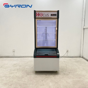 Refrigerador Comercial de Doble Temperatura para Tiendas de Conveniencia, Refrigerador Superior y Congelador Inferior, Refrigerador con Puerta de Vidrio para Exhibición en Tiendas Minoristas - Product Image 3