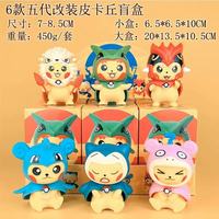 Figurines d'anime de styles variés, jouets de collection, figurines en résine de la série Eeveelution Pikachu, ornement de bureau, cadeau pour enfants
