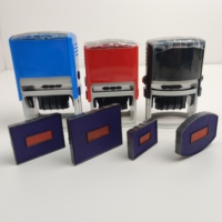Gravure laser professionnelle personnalisée Sellos Timbres à date automatique Tampons en caoutchouc personnalisés pour timbres de bureau à date auto-encreurs