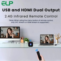 ELP 12X Motorlu Zoom 4K Web Kamerası, Uzaktan Kumandalı, Manuel Otomatik Odaklama, HD MI USB 3 1080P 60FPS Canlı Yayın Video USB Kamera
