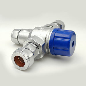 BH-95402 điều chỉnh nhiệt độ Brass Nickel mạ tĩnh nhiệt trộn van với nén kết nối - Product Image 2