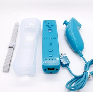 Último movimiento de fábrica 2 en 1 Nunchuck Controller Joystick para <span class=keywords><strong>Wii</strong></span> Remote Gamepad - Product Image 5