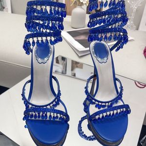 Ankle Wrap New Trend Tacones De Mujer Ankle Strap Custom Shoes Women Stretch <b>Wire</b> Heels - Product Image 6