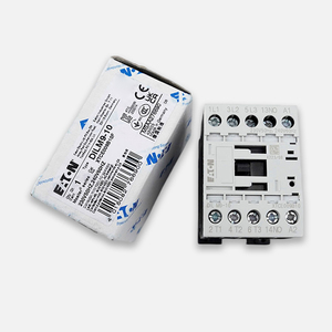 Contactor Magnético de CA Eaton <span class=keywords><strong>DILM9</strong></span>-<span class=keywords><strong>10</strong></span> (230V50Hz, 240V60Hz) XStart <span class=keywords><strong>DILM9</strong></span> 3P con Contacto Auxiliar 1NO Integrado 9A AC-3 4kW - Product Image 1