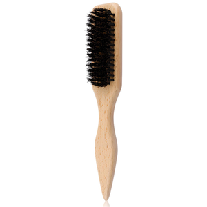 NOUVEAU Brosse à cheveux en bambou, peigne de coiffage pour barbe, brosse à barbe en poils de sanglier, peigne de soin pour barbe homme, brosse de nettoyage multifonctionnelle - Product Image 1