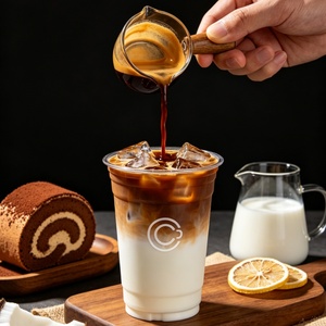 Custom Flexo Printing PET <b>Plastic</b> <b>Cups</b> 16oz Crystal Clear Disposable Cold <b>Cups</b> with Lids for Juice Smoothie Wholesale Supply - Product Image 4