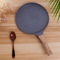 Wajan Batu Medis 20cm/24cm/28cm Anti Lengket, Wajan Bulat untuk Pancake, Omelet, Steak, Peralatan Masak
