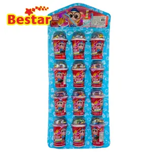 Cup Chocolate With Toys Kids Favourite Different Cars Toys Chocolate Cup And Popping Candy 3 In 1 Strawberry Sauce Biscuit