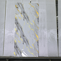 Panneau mural en marbre imperméable et résistant aux rayures, panneau mural en PVC UV, faux panneaux en marbre pour la décoration intérieure