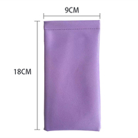 Mini sac à lunettes en cuir PU, porte-bonheur, pochette à lunettes, étui pour enfants