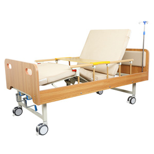 Lit d'hôpital manuel 200*90*50cm en acier carbone, style moderne, avec dispositif d'assistance électrique pour les soins aux personnes âgées - Product Image 2