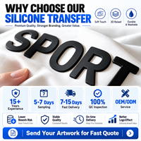 Étiquette de vêtement personnalisée, étiquette en silicone lavable, patch en silicone de haute qualité, logo 3D souple, logo imperméable, transferts thermiques pour t-shirt