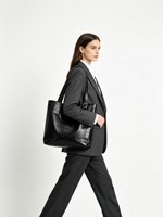 Sac fourre-tout spacieux en PU pour femme, nouveau modèle tendance, de luxe, personnalisé, minimaliste, pour le bureau et les trajets quotidiens