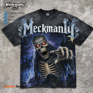 เสื้อยืดแขนสั้นคอกลมทรงปกติสำหรับผู้ชาย Meckmanly ลายพิมพ์สไตล์สตรีท ผ้าฝ้ายถัก 100% เป็นมิตรกับสิ่งแวดล้อม ระบายอากาศได้ดี - Product Image 6