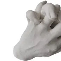 Kit d'empreinte à main et pochoir 3D, ensemble de moulage pour les mains, aligin et plâtre de paris, offre spéciale