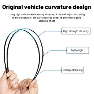 Xe cao su Hybrid cánh tay kính chắn gió lưỡi gạt nước hiển thị phổ đa Silicone kính chắn gió lưỡi gạt nước - Product Image 5