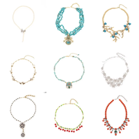 Collier ethnique en turquoise plaqué or 24 carats, avec perles et double relief cheval, pendentif multi-brins en pierre pour femme