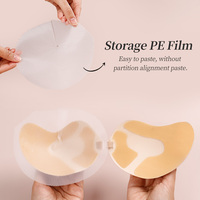 Soutien-gorge adhésif invisible en silicone, forte tenue, respirant, sans bretelles, sans dos, réutilisable pour femme