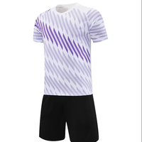 Seragam Sepak Bola Anak Unisex Grosir, Set Kaos dan Celana Pendek Bahan Polyester, Seragam Latihan Kustom, Perlengkapan Tim Sepak Bola, Pakaian Tim Olahraga