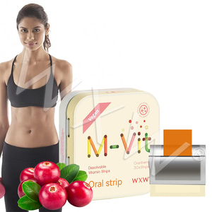 Meilleures bandelettes orales minérales personnalisées M-Vit Supplément vitaminé efficace à action rapide pour la santé Multivitamine Candy Oral Thin Strip - Product Image 1