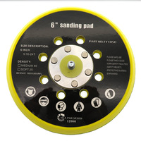 Support de ponçage auto-agrippant de 6 pouces à 17 trous, filetage 5/16"X24T, pour outils abrasifs, disques de polissage et de meulage