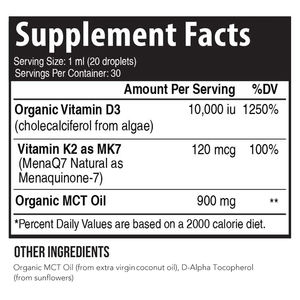 리치텍 새로운 뜨거운 제품 구강 액체 비타민 D3 방울 K2 오일 프리 샘플 하이 퀄리티 건강 보충제 - Product Image 2