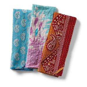 Kantha Napkin Gudari Kantha Quilt Gudari Hot Selling Wholesale <b>Gold</b> Supplier Handmade Kantha Napkin Cotton Printed Indian - Product Image 5